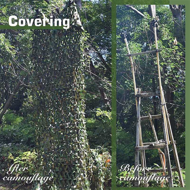 210d Woodland Military Style Camouflage Net out Side Using for Hunting and Football Green Garden Net