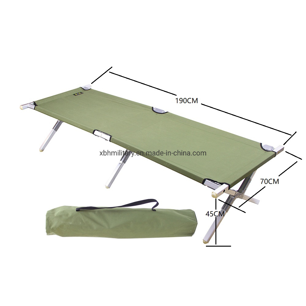 Folded Aluminium Camp Bed