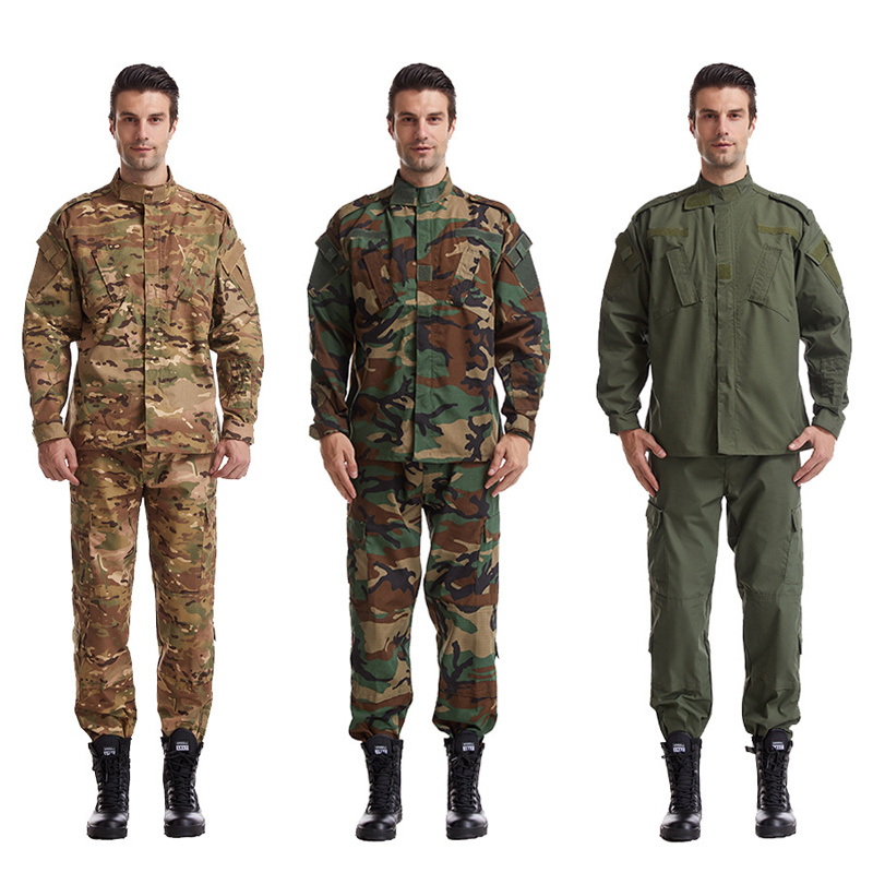 Cheap Durable Acu Camouflage Ripstop Tactical Combat Uniform Set Men Camouflage