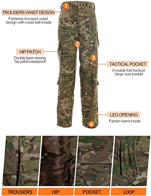 Best Seller Camo Clothing Cp Ripstop / Twill Military Style Uniform