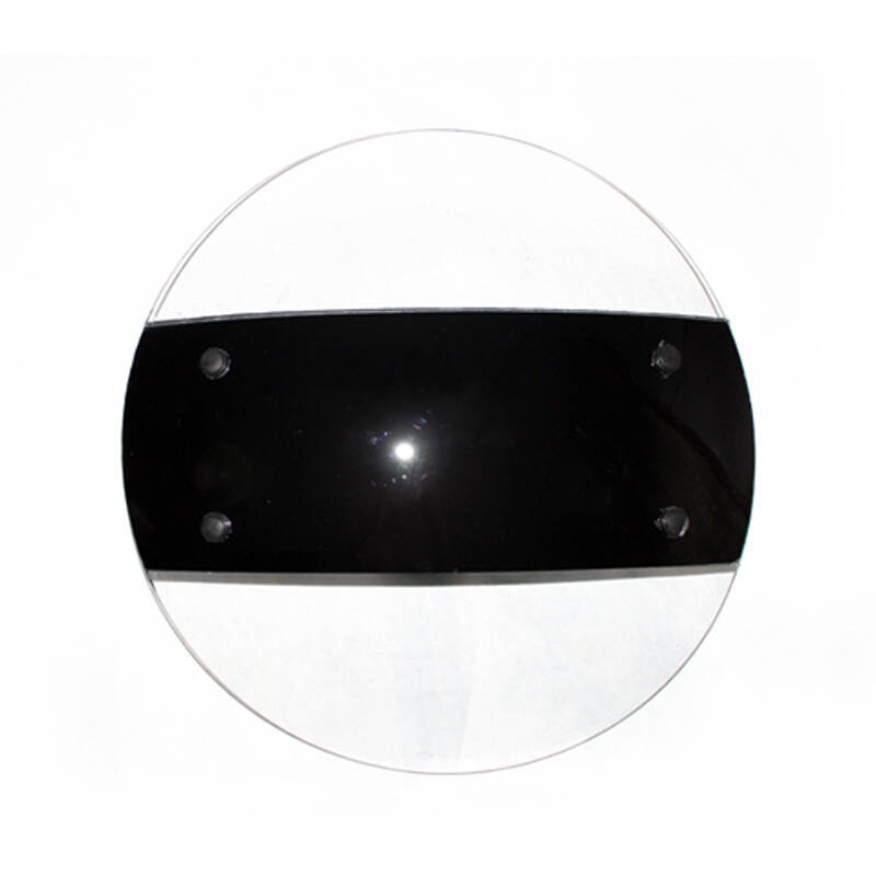 Round UV Stabilized Polycarbonate Anti Riot Shield with 95% Transparency