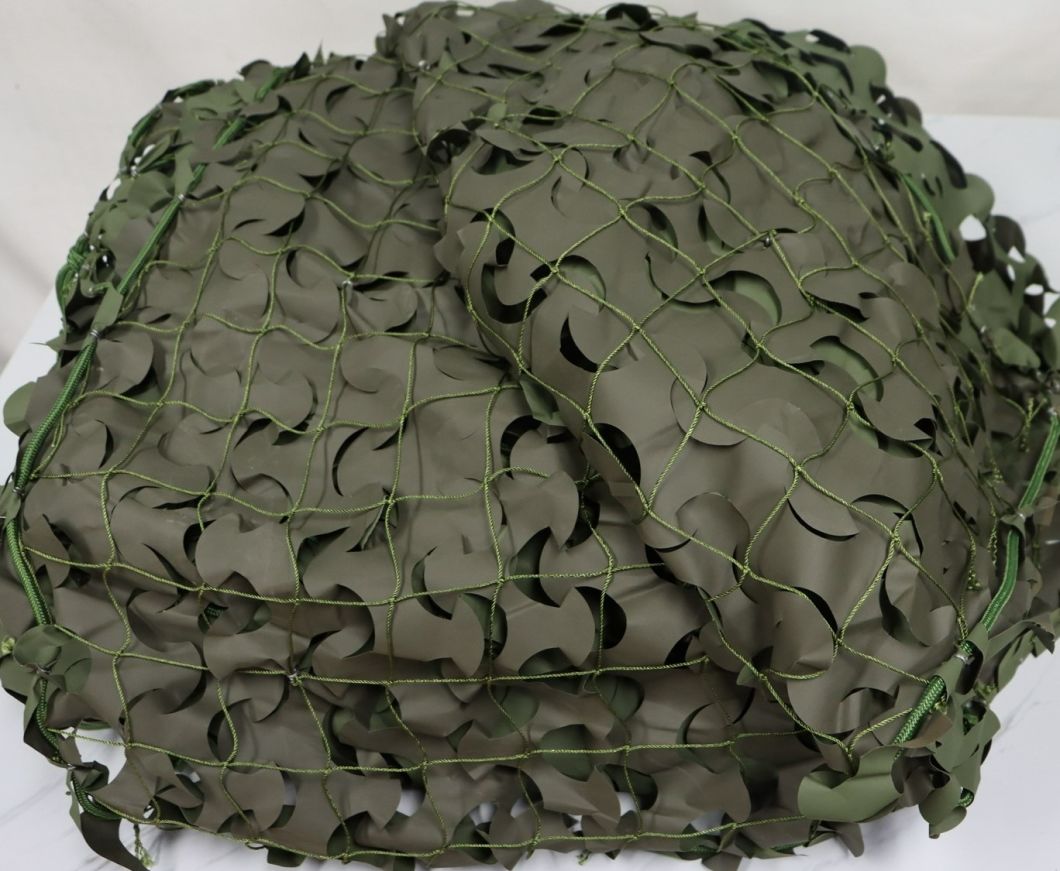 Military Style Two Sides Coating Camouflage Net with Aluminum Clips and Nylon Rope Fixed Flame Resistance Water Proof