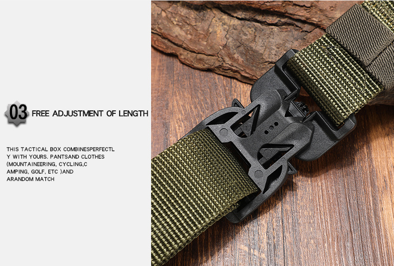 Military Style Equipment Combat Tactical Belts for Men