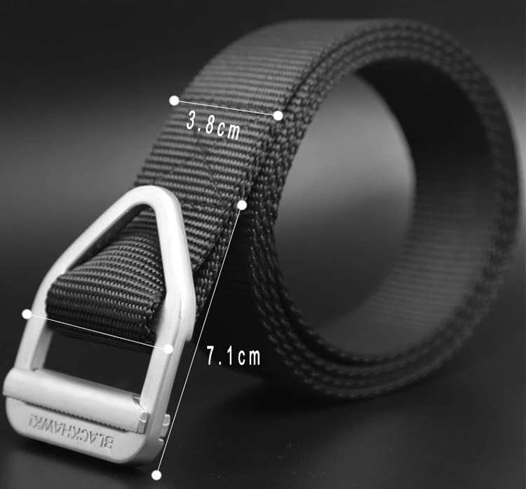 3-Color Tactical Military Style Nylon Belt for Men