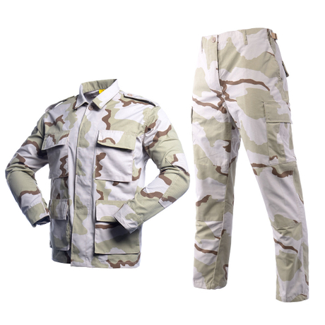 65% Polyeste & 35% Cotton Ripstop Desert Camouflage Uniforms American