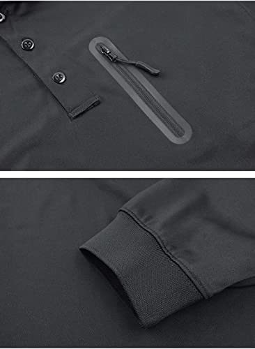 Men′s Long Sleeve Grey Shirt Outdoor Activity Tactical Military Style T-Shirt Combat Polo Shirt