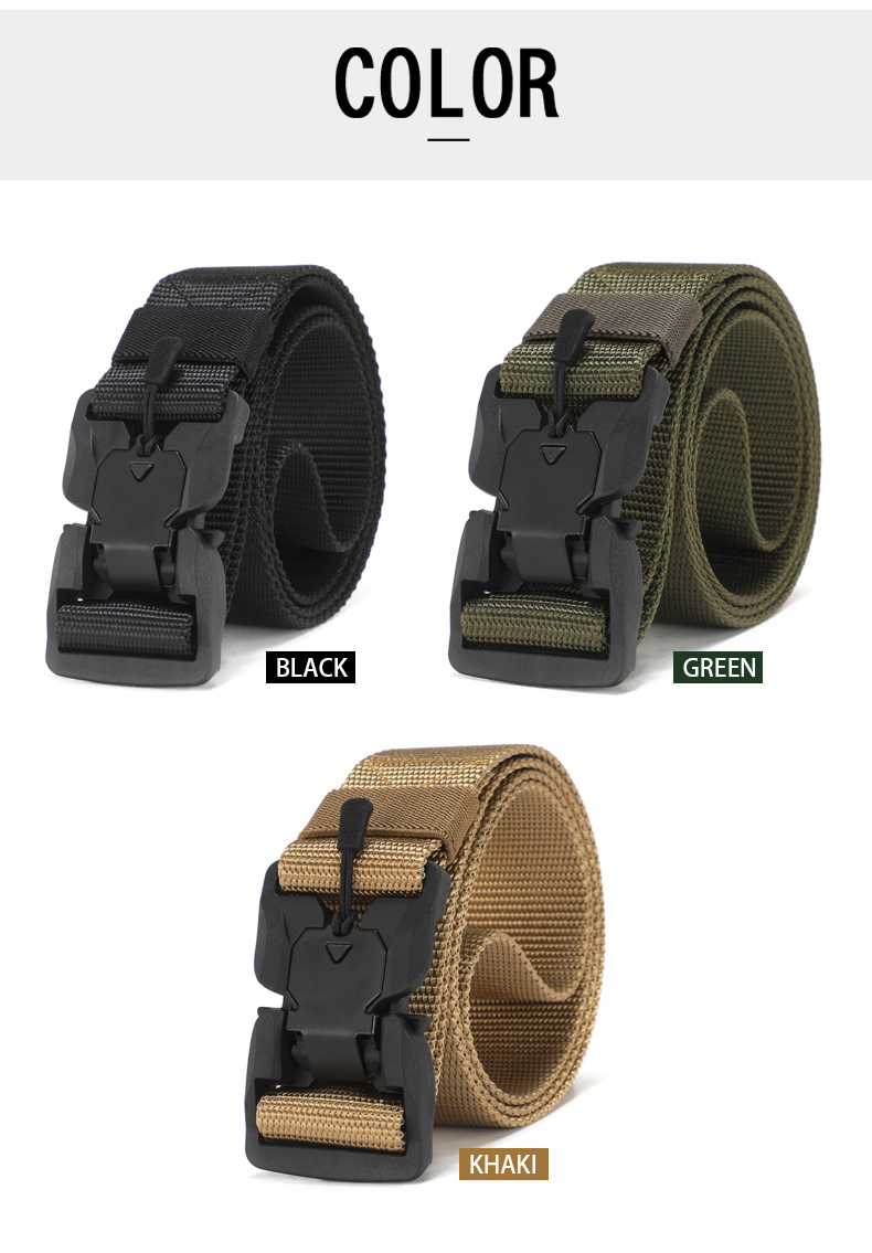 Nylon Alloy Buckle Belt Military Style Mens Tactical Belt