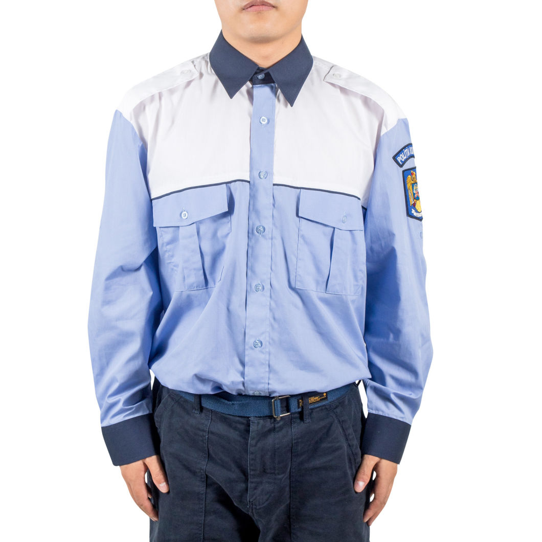 Polyester Cotton Security Men Uniform Shirt