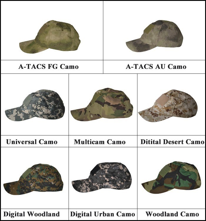 High Quality Custom Camo Tactical Baseball Cap