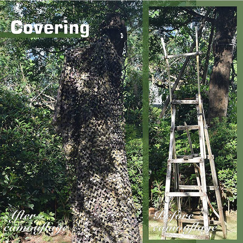 Outdoor Camouflage Military Style Disguise Net Woodland Shade Cover Camouflage Netting