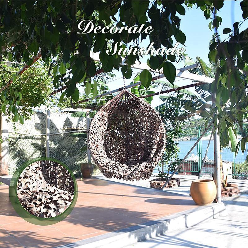 210d Polyester Fire Resistant Military Style Outdoor Camouflage Net for Garden Plastic Net