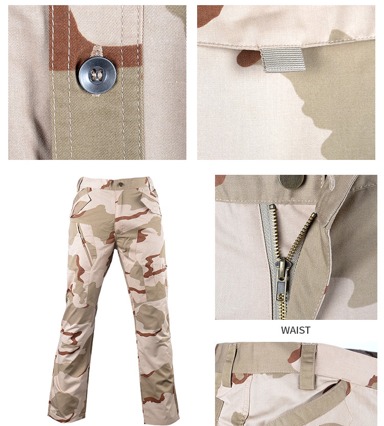 Camouflage Military Style Tri-Color Desert Tactical Suit