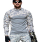 4men′ S Tactical Military Style Assault Combat Shirt Long Sleeve Slim Fit Camo T Shirt with Zipper