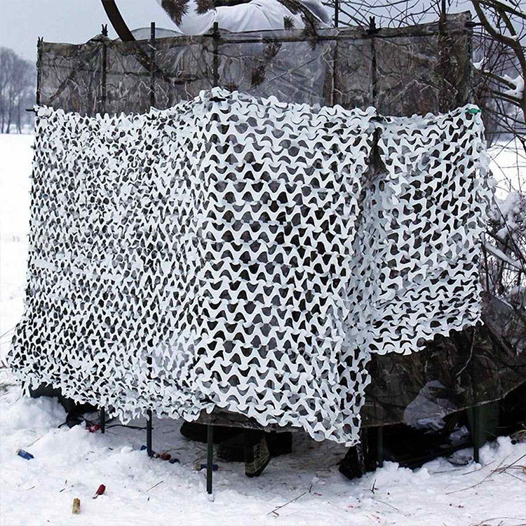 White Snow Camouflage Military Style Net for Outdoor Training Hunting and Covering