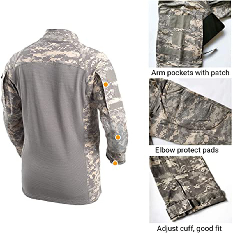 Men Combat Marine Special Troops Camouflage Military Style Uniform Outdoor Tactical Frog Sui