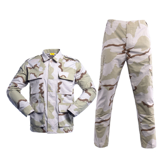 65%Polyeste 35%Cotton Ripstop Bdu Desert Camouflage Uniform