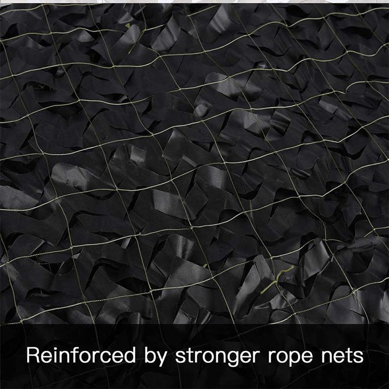 Black Camouflage Shadow Fabric Net Camouflage Netting for Decorate The Venue