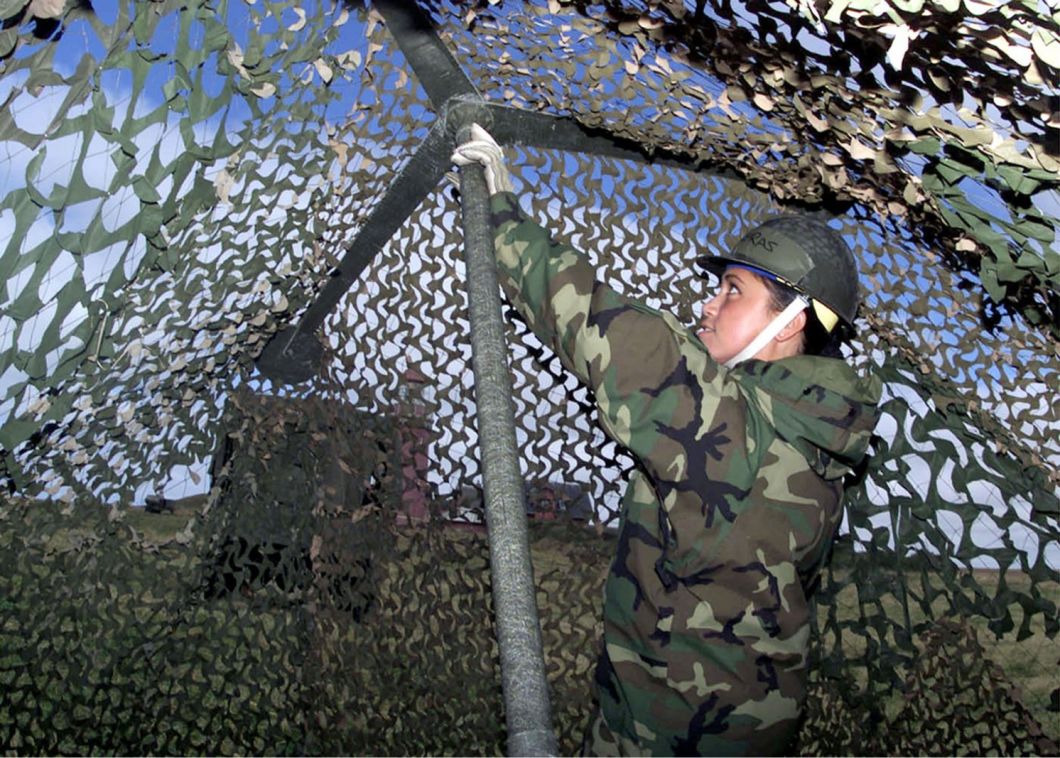 Tactical Digital Woodland Camouflage Net for training