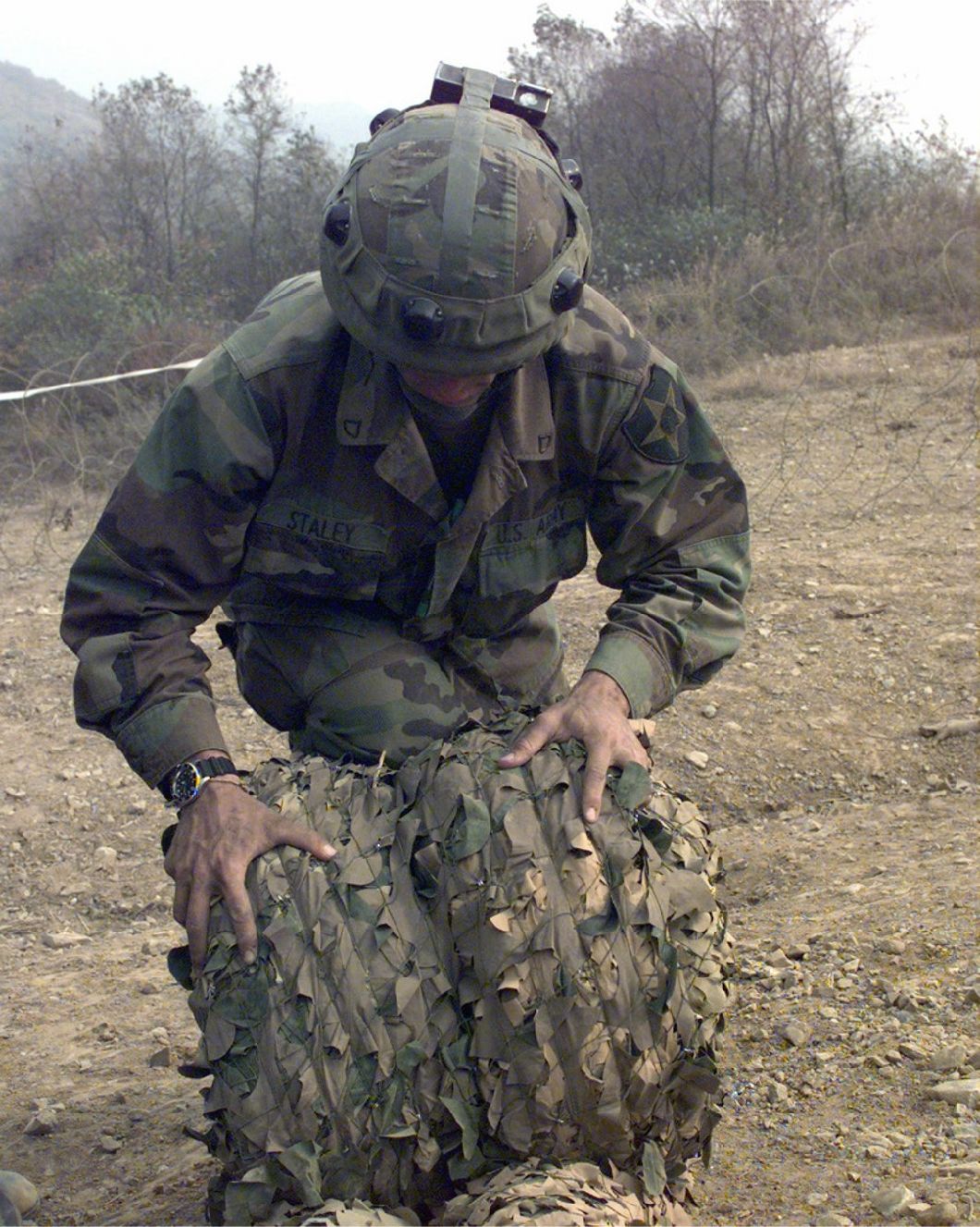 Digital Desert Woodland Camouflage Net