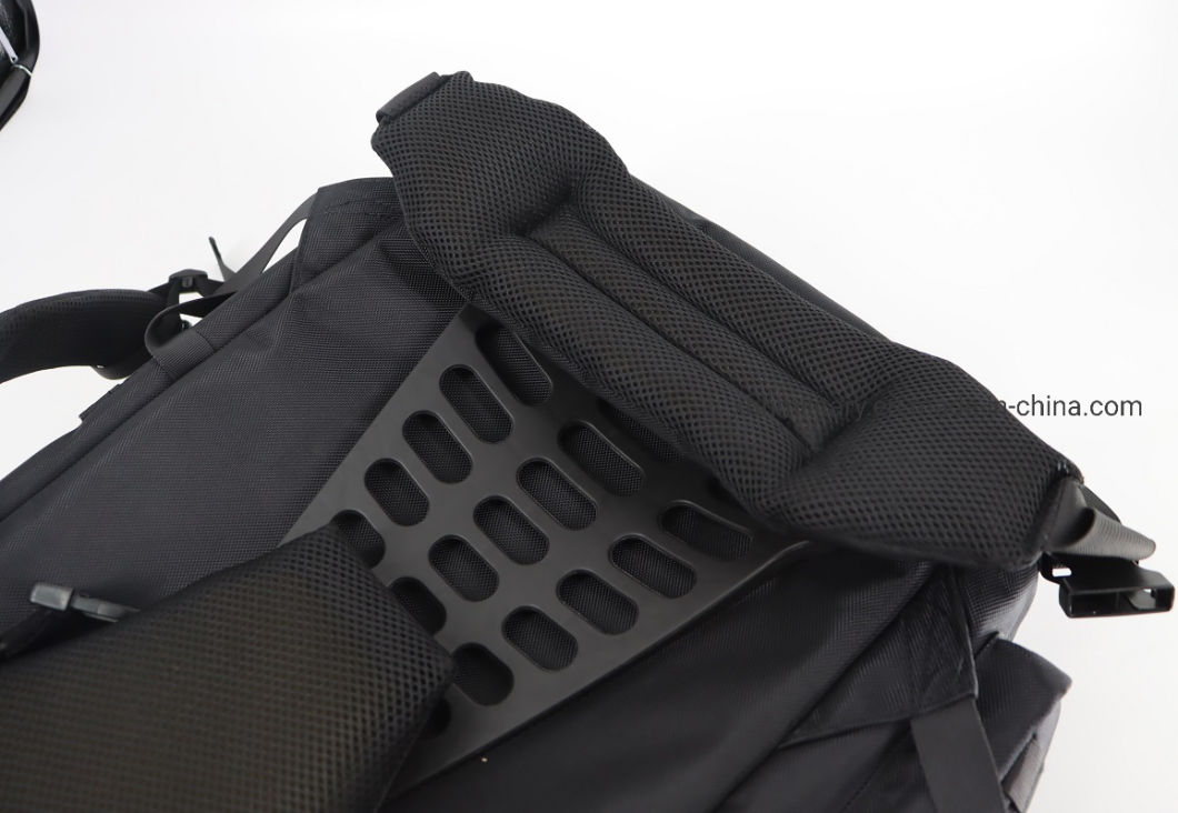 Black Multi-Function Waterproof Backpack