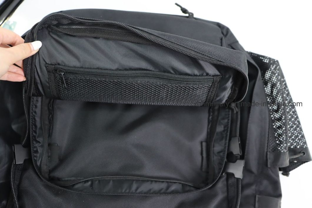 Black Multi-Function Waterproof Backpack