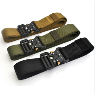 Heavy Duty Tactical Belt Adjustable Utility Waist Belt with Dual Pouches