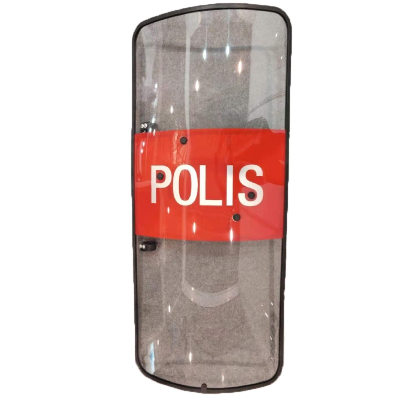 Military Style Rectangular Anti Riot Shield Polise Plastic Shield