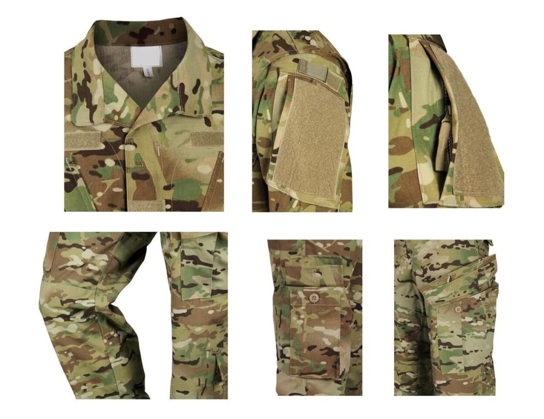 Nylon & Cotton Multicum Camouflage Military Style Uniform