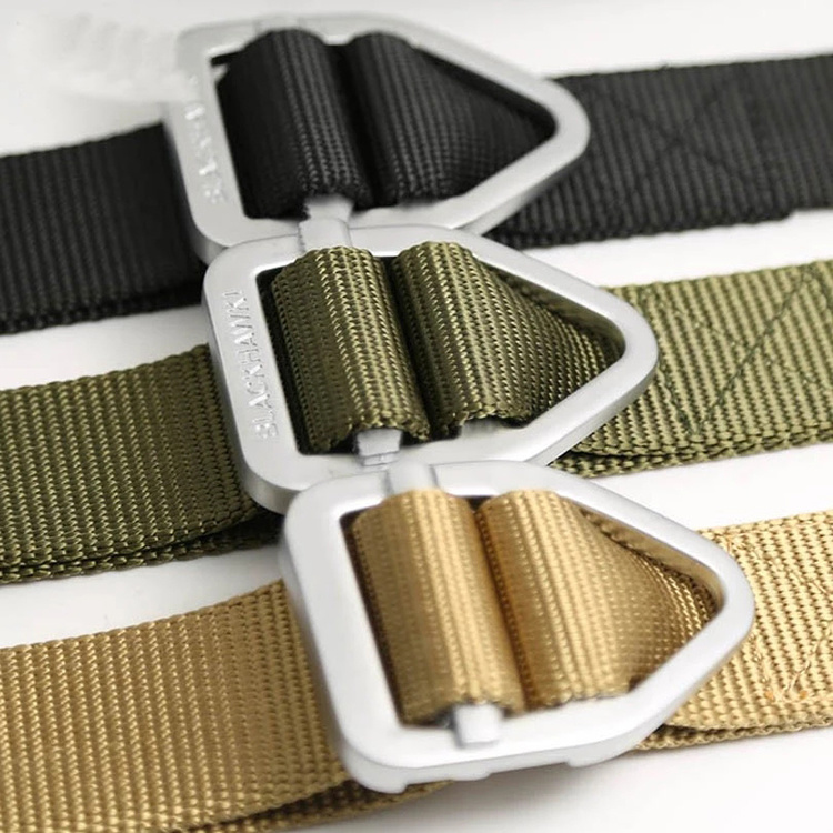 3-Color Tactical Military Style Nylon Belt for Men