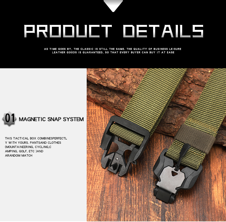 Quick Release Nylon Breathable Tactical Belt