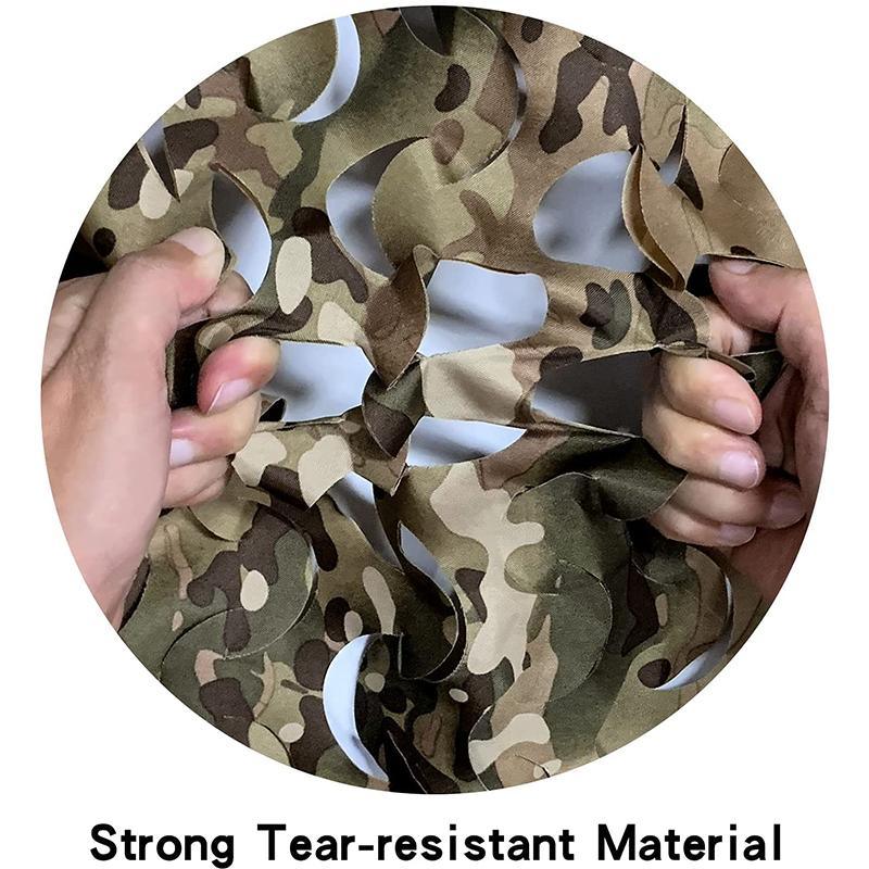 210d Polyester Fire Resistant Military Style Outdoor Camouflage Net for Garden Plastic Net