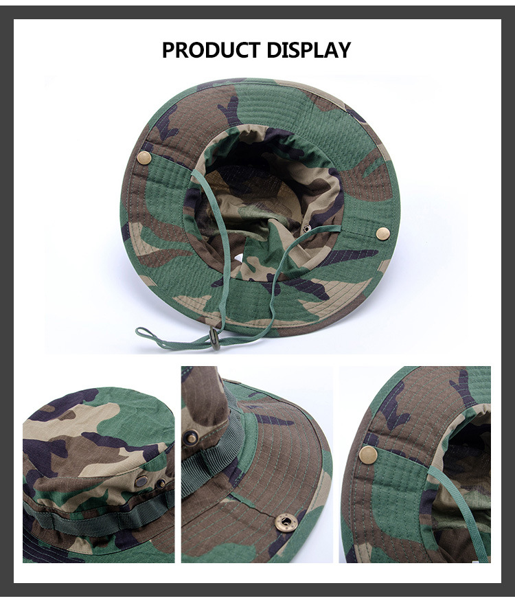 Woodland Camouflage Military Style Bonnie Hat