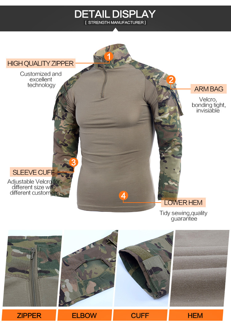 Long Sleeve Multicam Tactical Frog Shirt