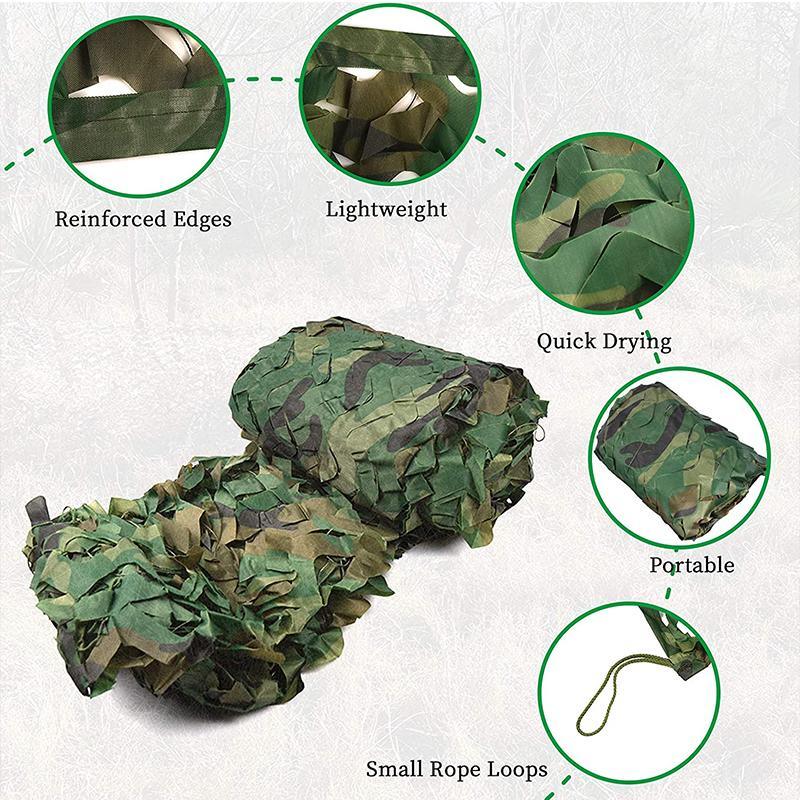 210d Green Camo Net Military Camouflage Net for Hunting and Garden Decoration