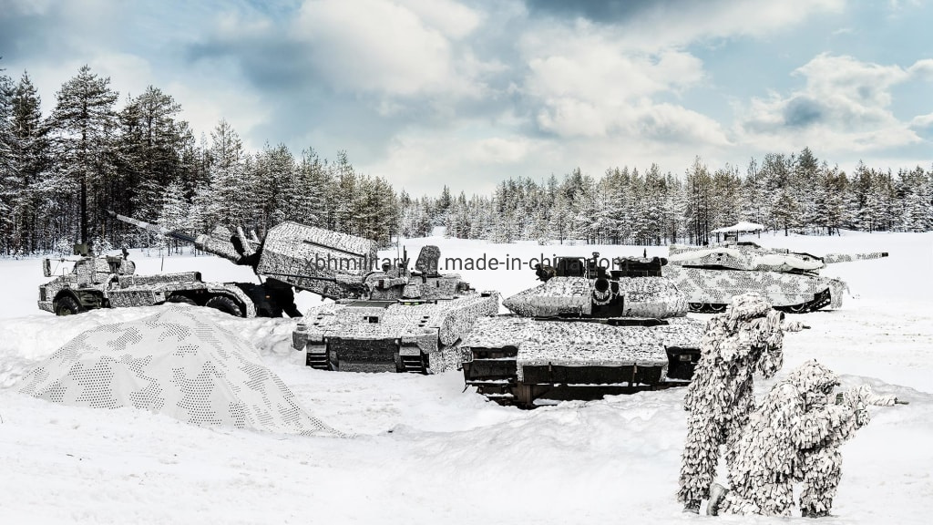 Snow Military Style Camouflage Netting