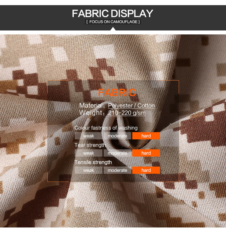 Uniform Digital Desert Clothes Men Camo Suit