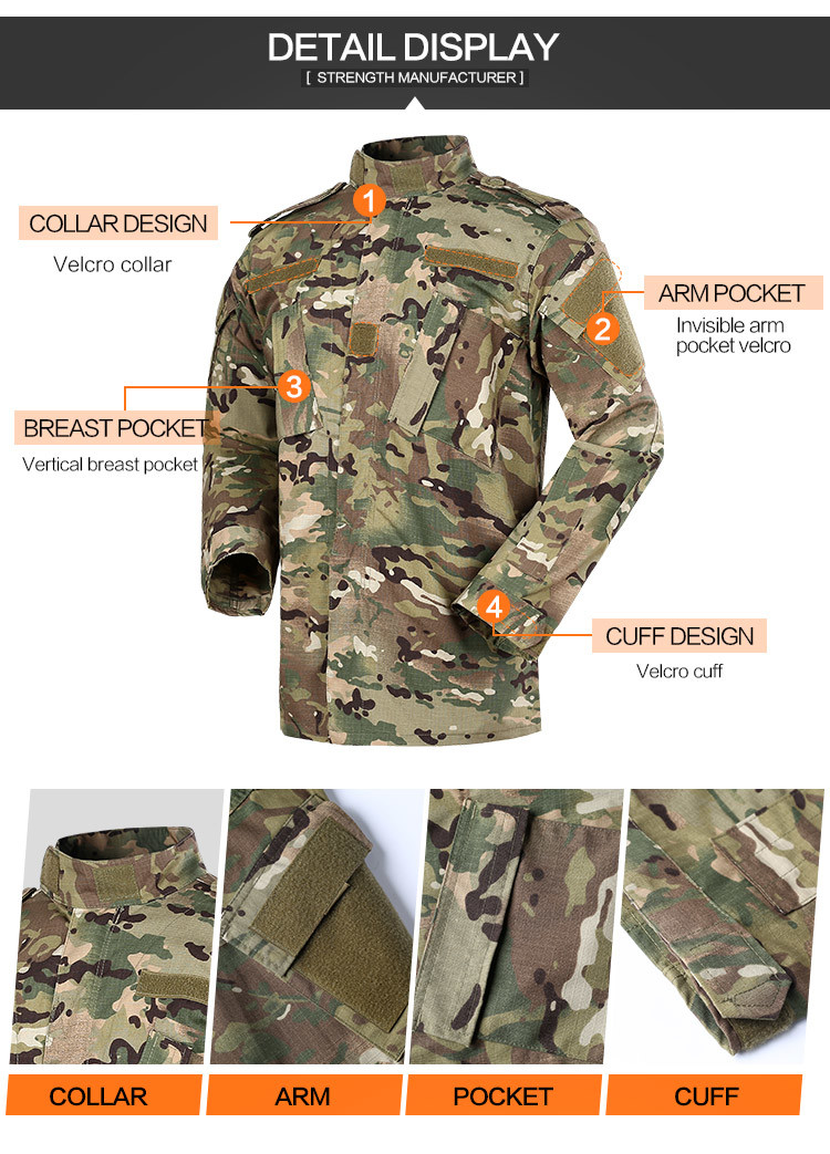 Camo Clothing Cp Ripstop / Twill Military Style Uniform