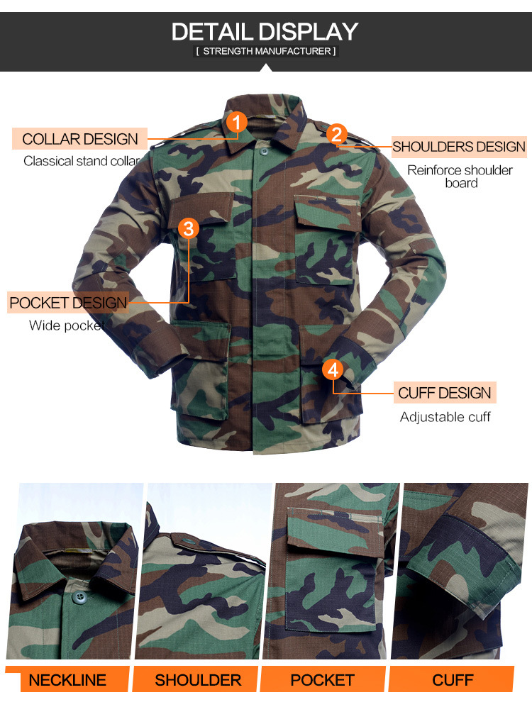 Woodland Ripstop Uniform for Ethiopia, Eritrea, Djibouti, Kenya, Tanzania, Uganda, Rwanda, Burundi and Seychelles