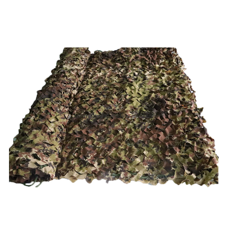 Ready Ship Woodland Camouflage Net Flame Retardant Mesh Camo Net for Tactical Training