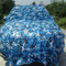 Fire Retardant Tactical Military Style Camo Net Bulk Roll Mesh Cover Blue Camouflage Net