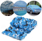 Fire Retardant Tactical Military Style Camo Net Bulk Roll Mesh Cover Blue Camouflage Net