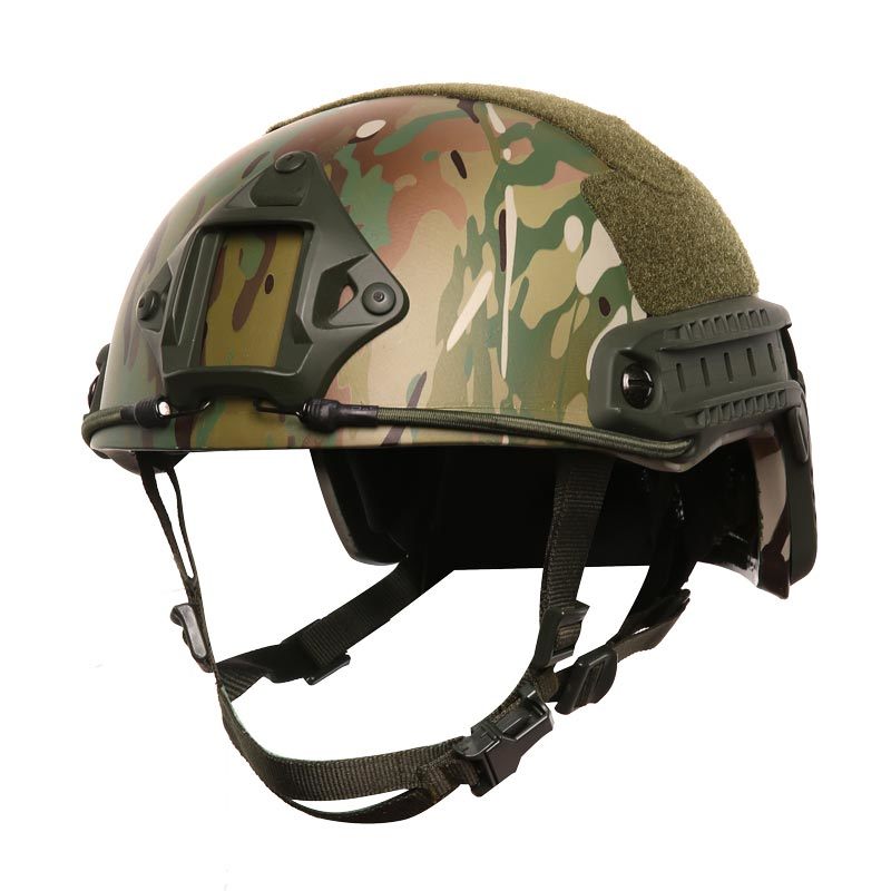 Nij Iiia Aramid PE Bulletproof Military Army style Camouflage Fast Bullet Proof Helmet