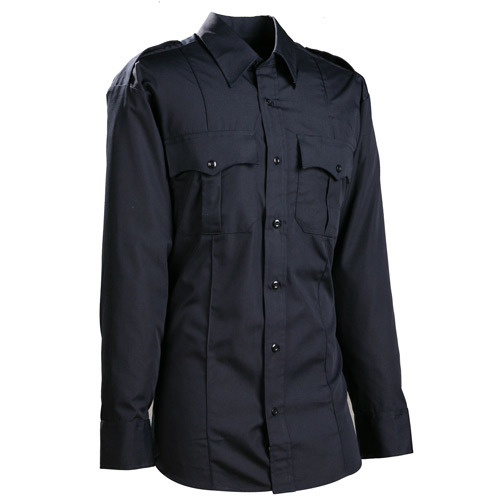 Long Sleeve Poly Cotton Military Style Shirt