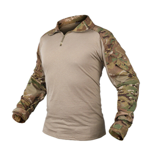 Tactical Shirt Men Long Sleeve Solider Shirts Multicam Uniform Frog Suit T Shirts Combat Clothing Men