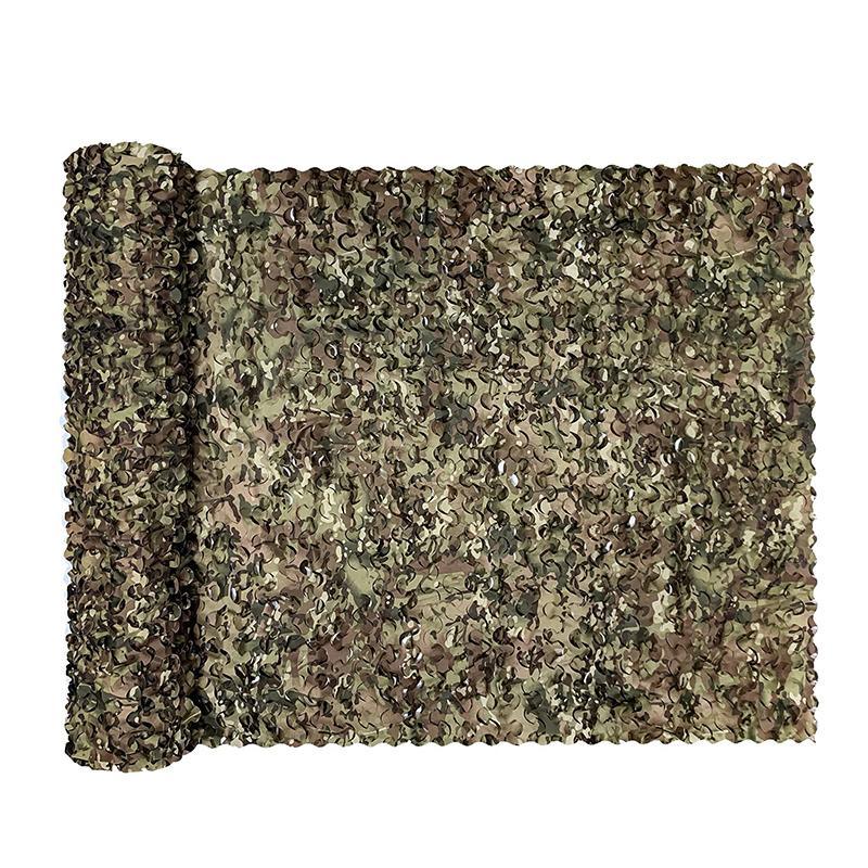 210d Polyester Fire Resistant Military Style Outdoor Camouflage Net for Garden Plastic Net