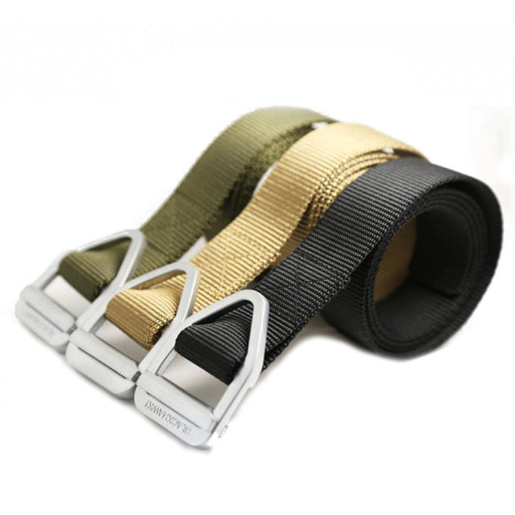 3-Color Tactical Military Style Nylon Belt for Men