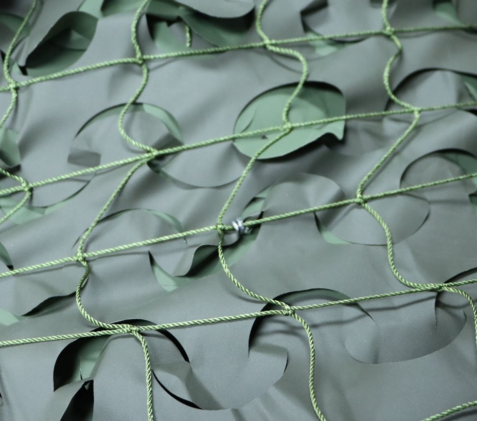 Military Style Two Sides Coating Camouflage Net with Aluminum Clips and Nylon Rope Fixed Flame Resistance Water Proof