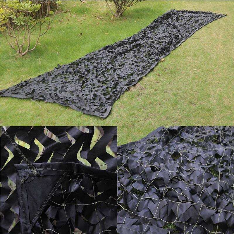 Black Camouflage Shadow Fabric Net Camouflage Netting for Decorate The Venue