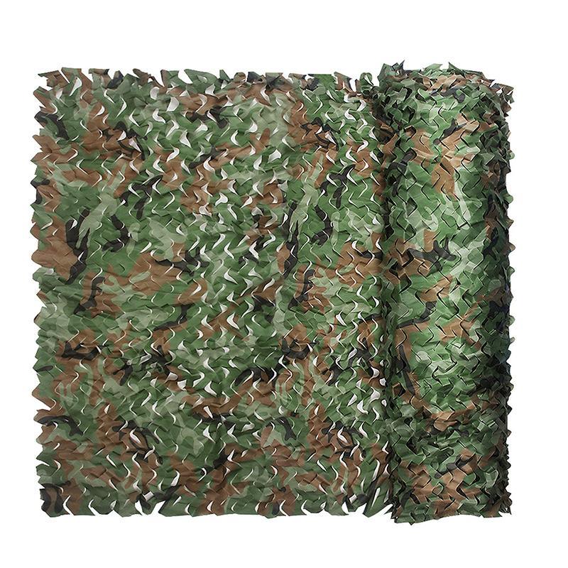 Polyester Fabric Woodland Green Camo Netting Waterproof Camouflage Net Shades for Decorative Sunshade