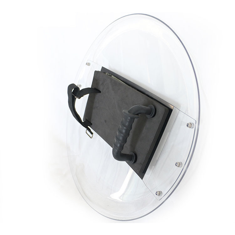 Round UV Stabilized Polycarbonate Anti Riot Shield with 95% Transparency